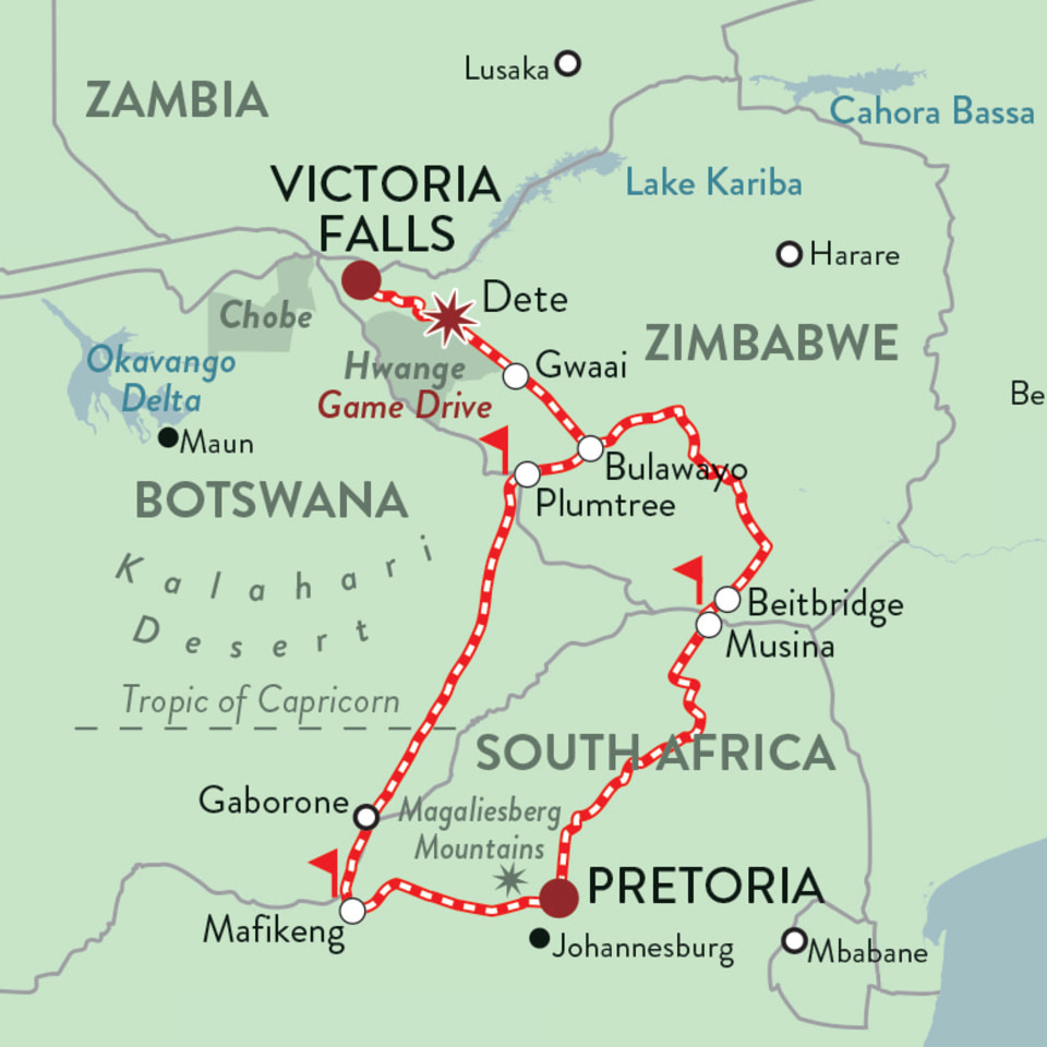 Rovos Rail Pretoria Vic Falls